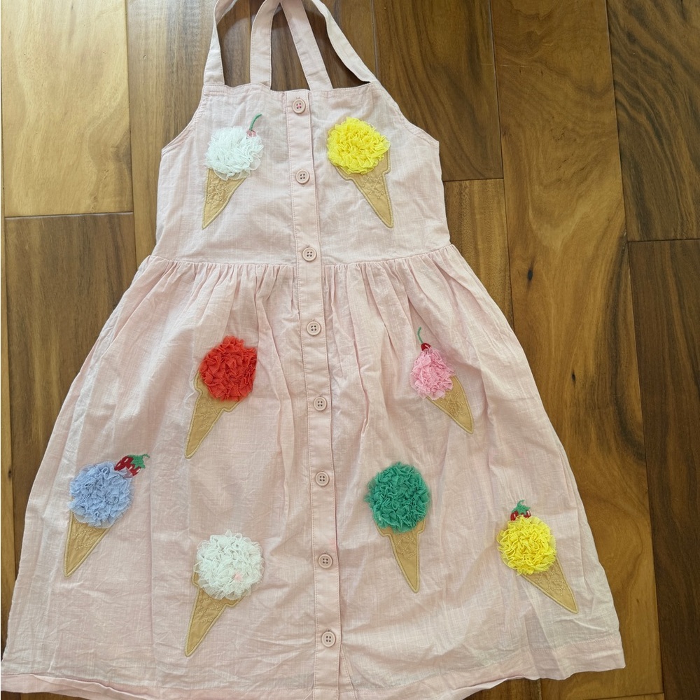 Mini Boden Ice Cream Applique Dress